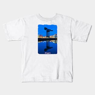 Finnieston Crane, Glasgow, Scotland Kids T-Shirt